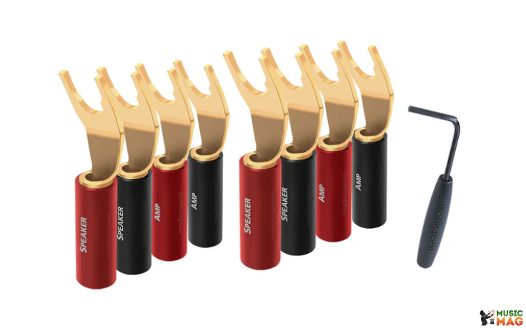 AUDIOQUEST spc SureGrip100 multi Spade Gold set of 8
