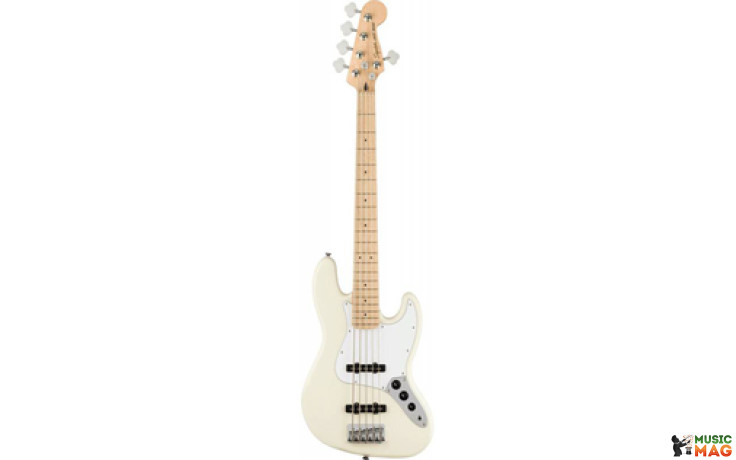 SQUIER by FENDER AFFINITY SERIES JAZZ BASS V MN OLYMPIC WHITE