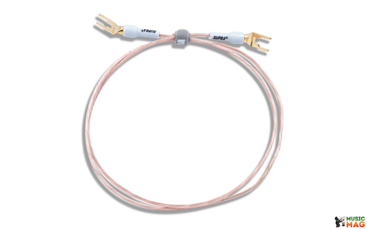 SUPRA GROUND PHONO CABLE WITH SPADES 1M