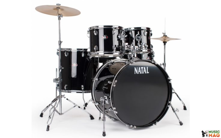 NATAL DRUMS DNA US FUSION DRUM KIT BLACK HARDWARE PACK