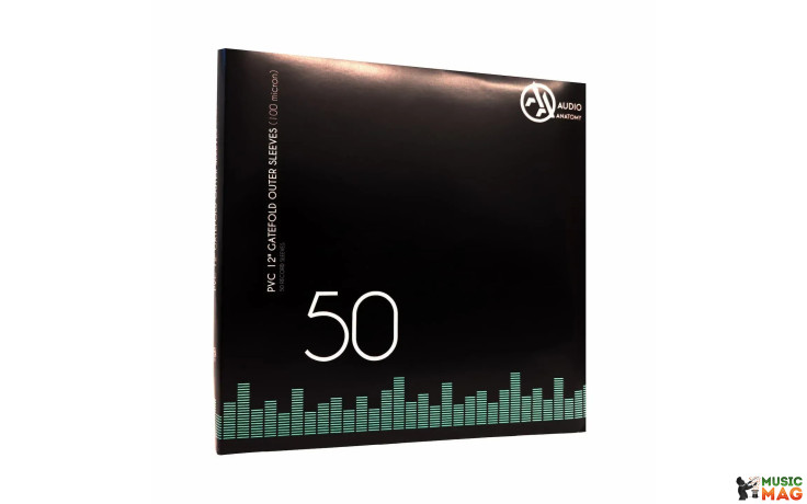 Audio Anatomy 50 X PVC 12" GATEFOLD OUTER SLEEVES - 100 MICRON