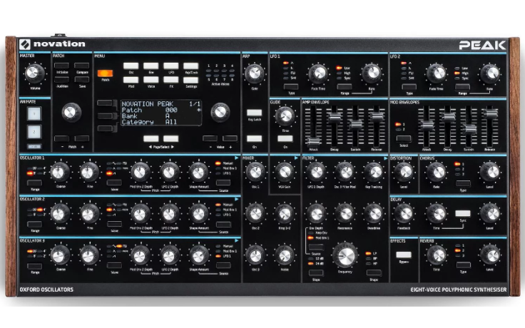NOVATION PEAK Polyphonic Desktop Synthesizer