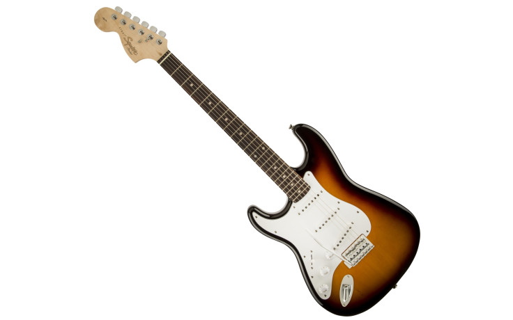 SQUIER by FENDER AFFINITY SERIES STRATOCASTER LH LR BROWN SUNBURST