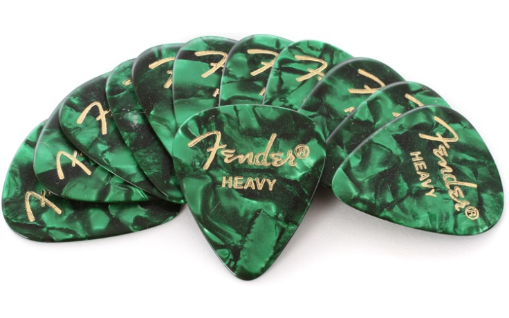 Fender 351 PREMIUM CELLULOID GREEN MOTO HEAVY