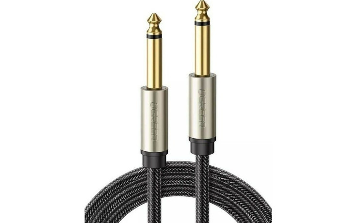 UGREEN AV128 6.3 mm to 6.3 mm Audio Cable Braided, 3 m (Gray)