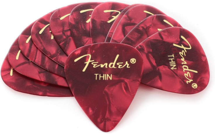 Fender 351 PREMIUM CELLULOID RED MOTO THIN