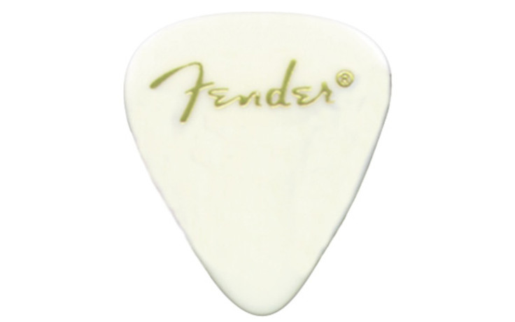 FENDER 351 PICKS WHITE THIN