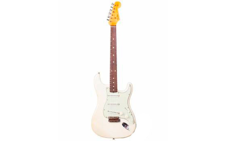 FENDER CUSTOM SHOP LIMITED EDITION '62/'63 STRATOCASTER JOURNEYMAN RELIC RW AGED OLYMPIC WHITE