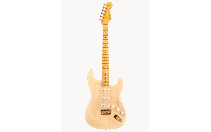 FENDER CUSTOM SHOP LIMITED EDITION '55 HARDTAIL STRATOCASTER JOURNEYMAN RELIC GOLD HARDWARE NATURAL BLONDE