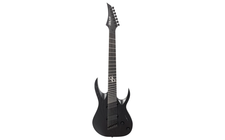 SOLAR GUITARS A1.7BOP-FF BLACK OPEN PORE MATTE