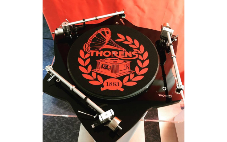 Thorens Felt mat, 300mm, красно-черный