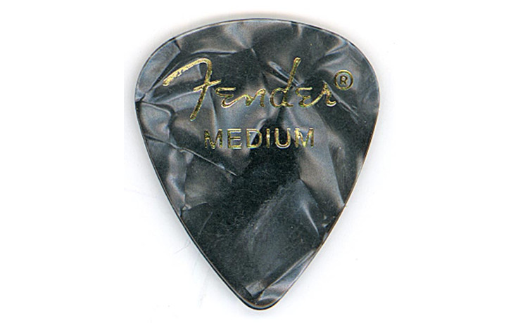 Fender 351 PREMIUM CELLULOID BLACK MOTO MEDIUM 098-0351-843