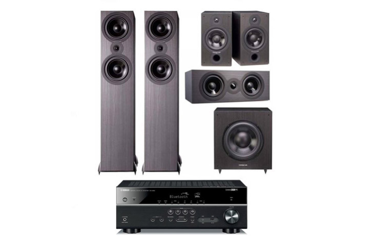 Домашний Кинотеатр Yamaha RX-V483 + Cambridge Audio SX-5.1 System Black