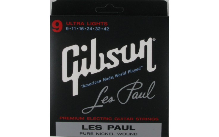 Gibson SEG-LP9 LES PAUL PURE NICKEL WOUND .009-.042