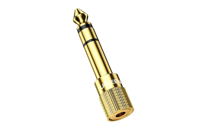 UGREEN 6.5mm Male to 3.5mm Female Adapter Gold (20503)