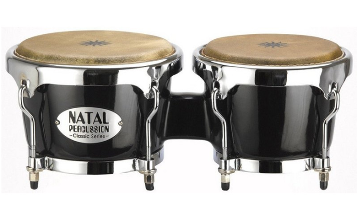 NATAL DRUMS CLASSIC FIBERGLASS BONGO BLACK