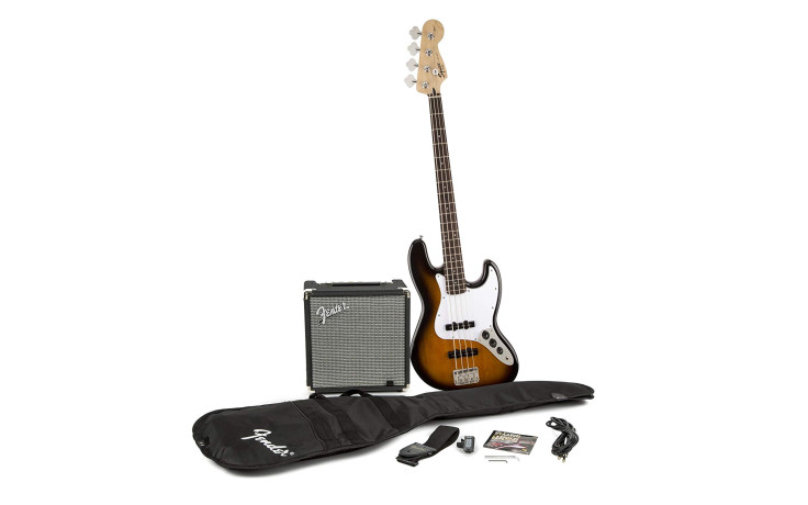 FENDER SQUIER PJ BASS PACK BROWN SUNBURST