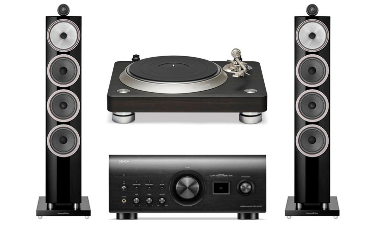 Стерео комплект Denon PMA-3000NE + Denon DP-3000NE + Bowers & Wilkins 702 S3