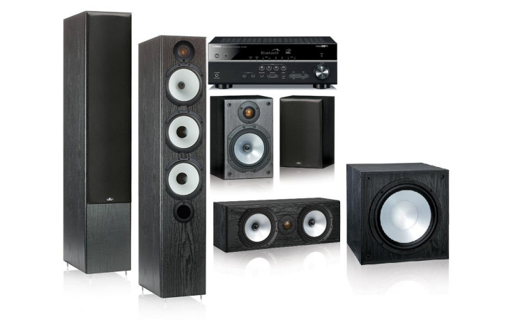 Monitor Audio MR6 и ресивер Yamaha RX-V483