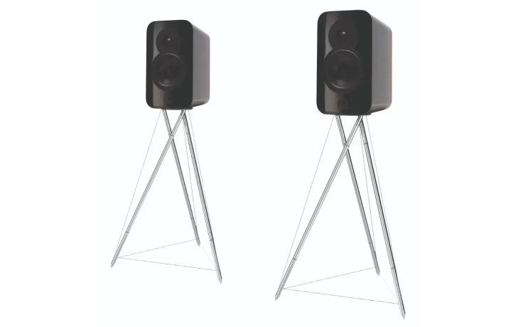Q Acoustics Сoncept 300 Black & Rosewood EXC Stand Pair (QA2710)