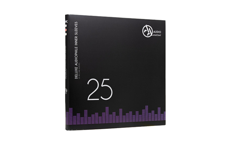 Audio Anatomy 25 X 12" Deluxe Audiophile Antistatic Inner Sleeves Black