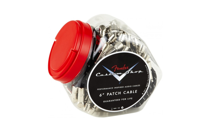 FENDER 6" BLACK CABLE CUSTOM SHOP