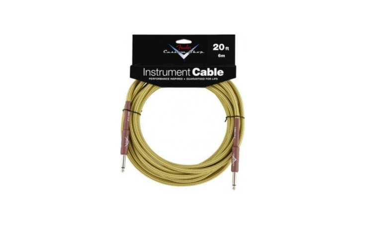 FENDER CUSTOM SHOP 6' TWEED CABLE BOWL OF 20