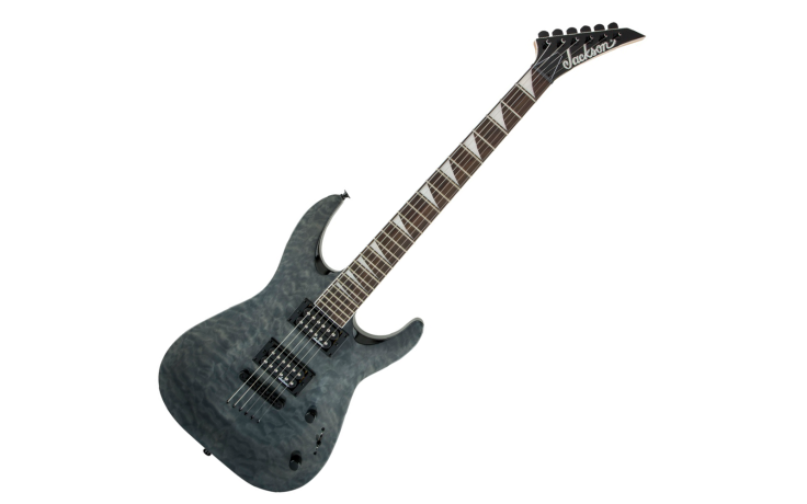 JACKSON JS32TQ DINKY RW QUILT MAPLE ARCH TOP TRANSPARENT BLACK