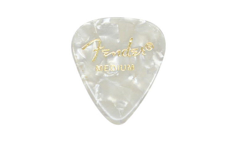 Fender 351 PREMIUM CELLULOID WHITE MOTO MEDIUM
