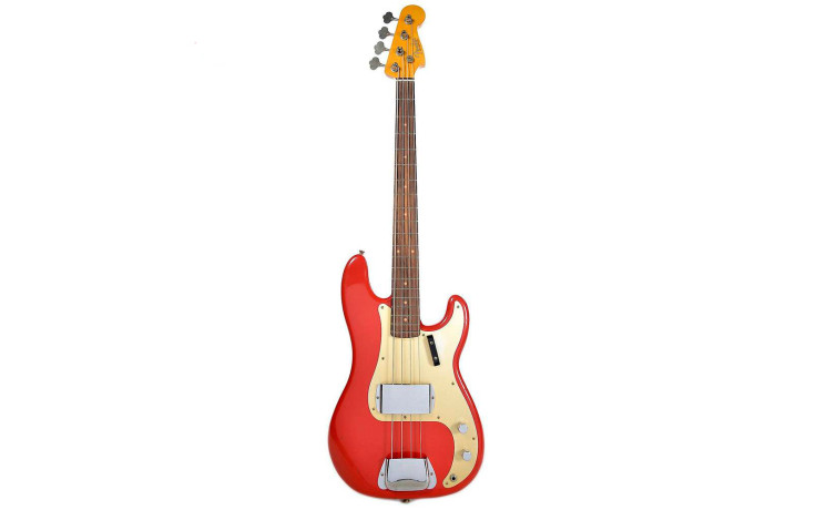 FENDER CUSTOM SHOP 1959 PRECISION BASS JOURNEYMAN RELIC AGED DAKOTA RED