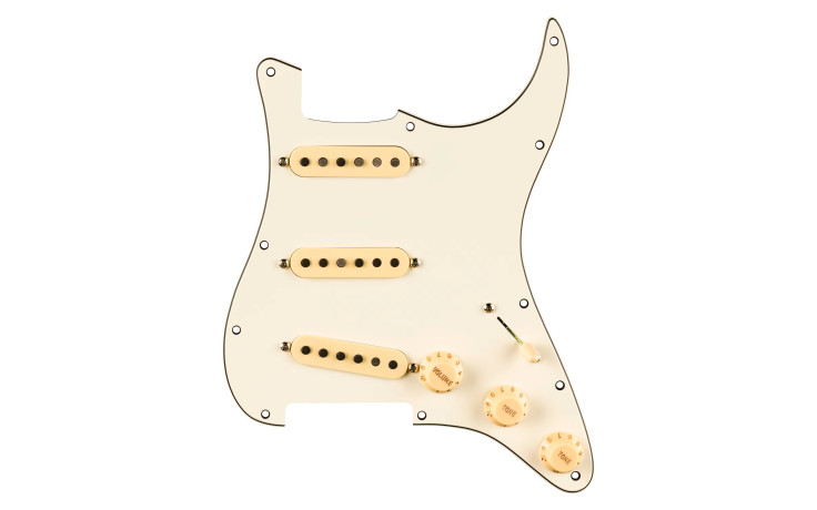 FENDER PRE-WIRED STRAT PICKGUARD PURE VINTAGE '59 W/RWRP MIDDE