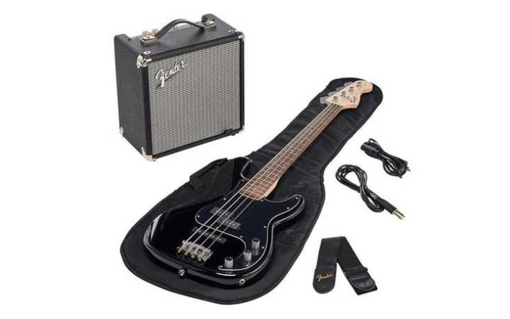 SQUIER by FENDER AFFINITY SERIES PJ BASS START PACK BLACK