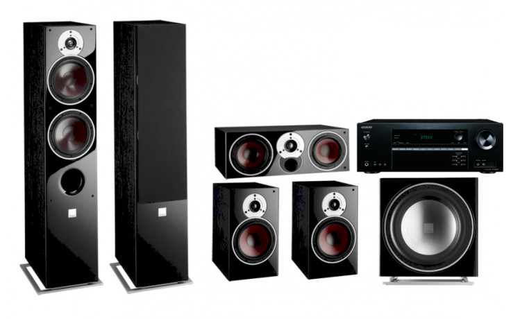 Onkyo TX-NR474 + Dali Zensor 7 set 5.1 7/1/Vokal/sub E-9