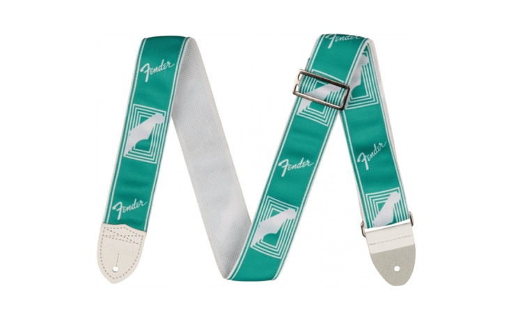 FENDER 2" MONOGRAMMED STRAP SEA FOAM GREEN