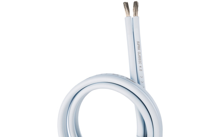 Supra Cable CLASSIC 2X4.0 WHITE B100