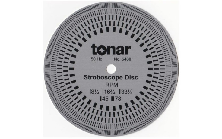 Tonar 10cm Aluminium Stroboscopic Disc, art.5468