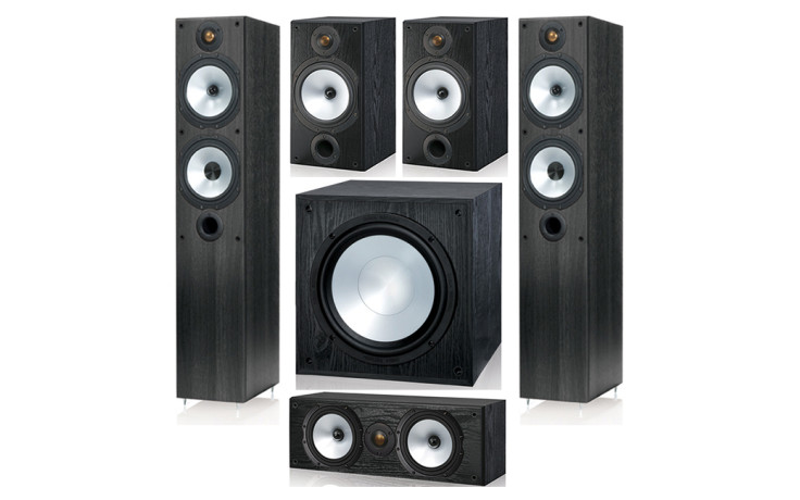 Monitor Audio MR4/MR2/MRcentre/MRW-10 set 5.1 Black