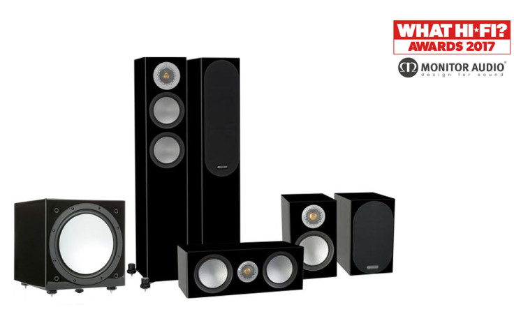 Monitor Audio Silver 200/100/centre150/W12 Black High Gloss