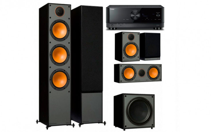 Yamaha RX-V4A + set 5.1 Monitor Audio Monitor 300