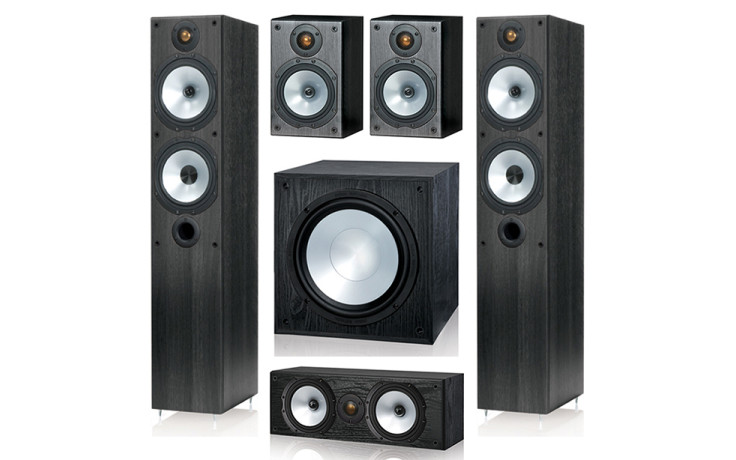 Monitor Audio MR4/MR1/MRcentre/MRW-10 set 5.1 Black