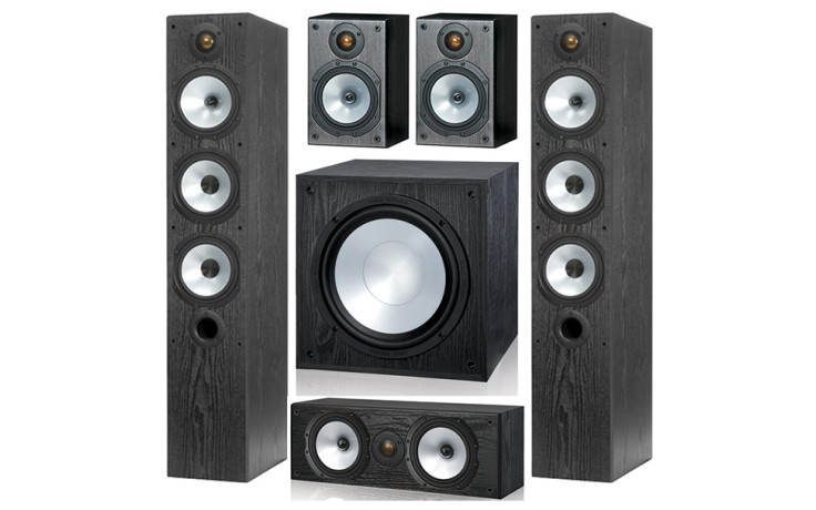 Monitor Audio MR6/MR1/MRcentre/MRW-10 set 5.1 Black