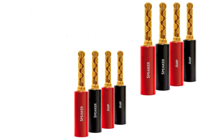 AUDIOQUEST spc SureGrip100 Banana Gold set of 8