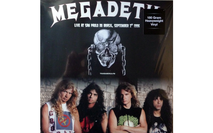 MEGADETH - LIVE AT SAN PAOLO DO BRASIL, SEPTEMBER 2ND 1995 2017 (DOR2126H, White) DOL/EU MINT (0889397521264)