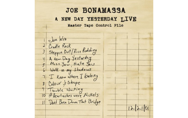 JOE BONAMASSA - A NEW DAY YESTERDAY – LIVE 2 LP Set 2017 (8712725715412) MASCOUT/EU MINT (8712725715412)