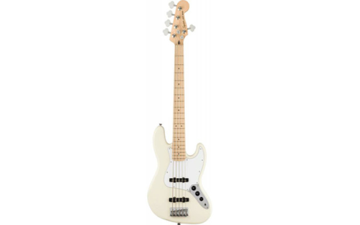 SQUIER by FENDER AFFINITY SERIES JAZZ BASS V MN OLYMPIC WHITE
