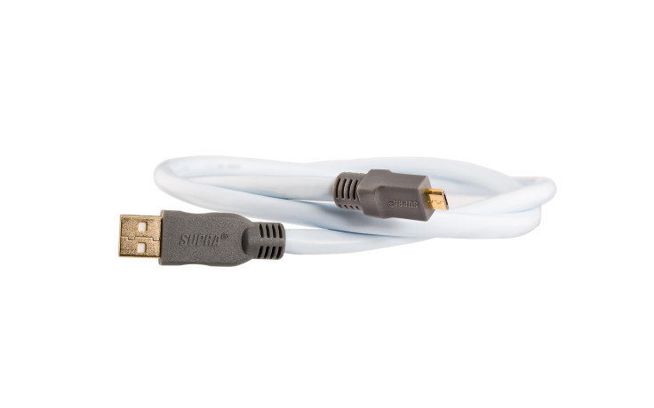 Supra USB 2.0 A-MICRO B BLUE 3M