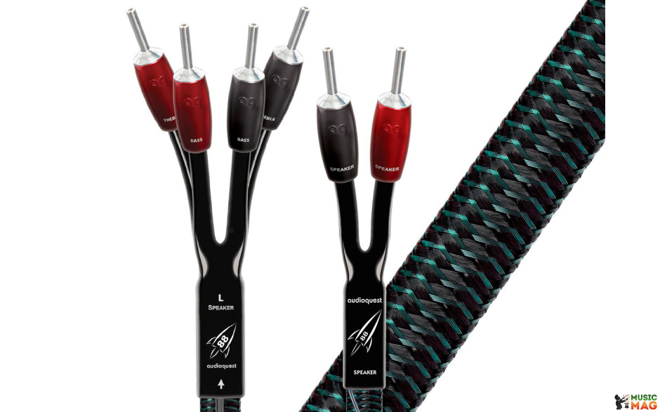 AUDIOQUEST Pair 2.5m ROCKET 88 Braid SBW Ban/S