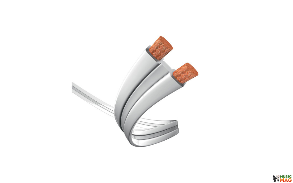 Inakustik Premium LS-Kabel Flat 2 x 2,5 mm² white 130m