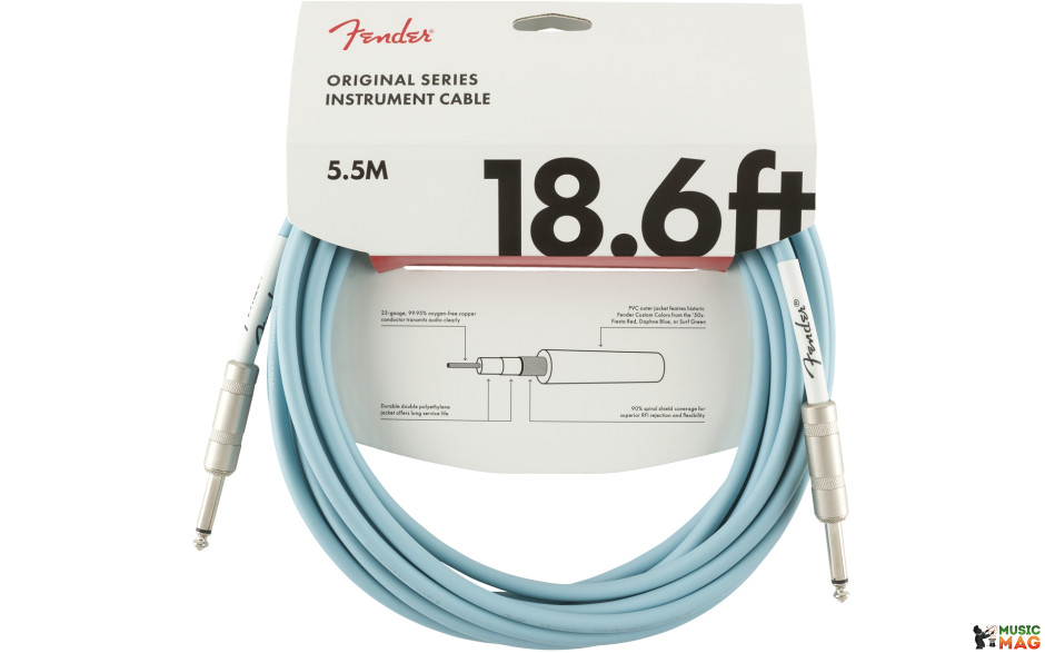 FENDER CABLE ORIGINAL SERIES 18.6' DNB