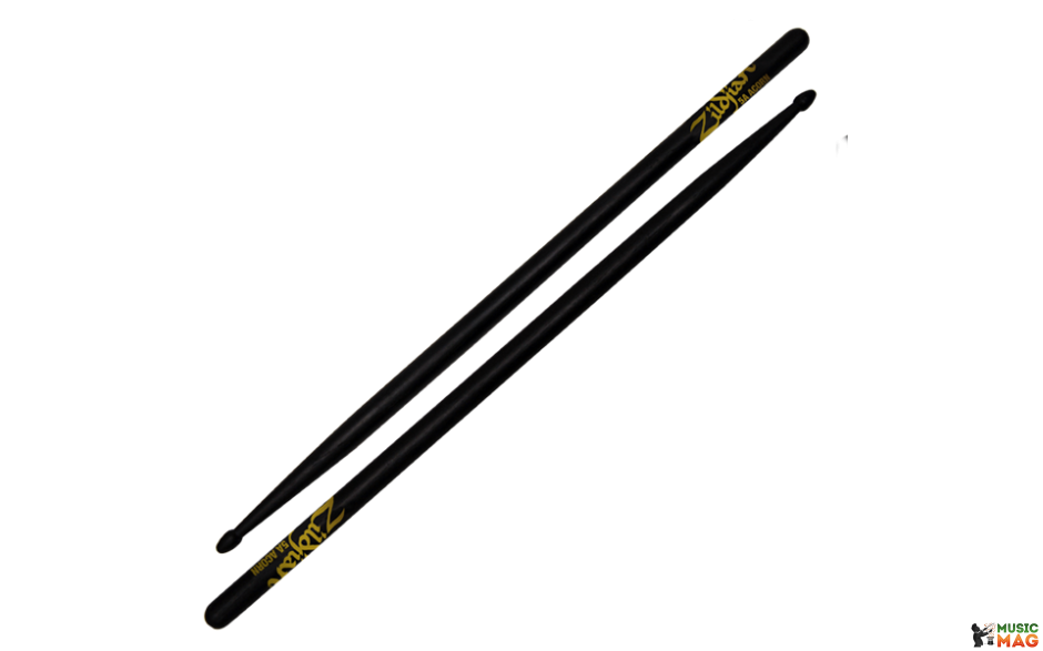ZILDJIAN 5ACB ACORN TIP WOOD BLACK DRUMSTICKS